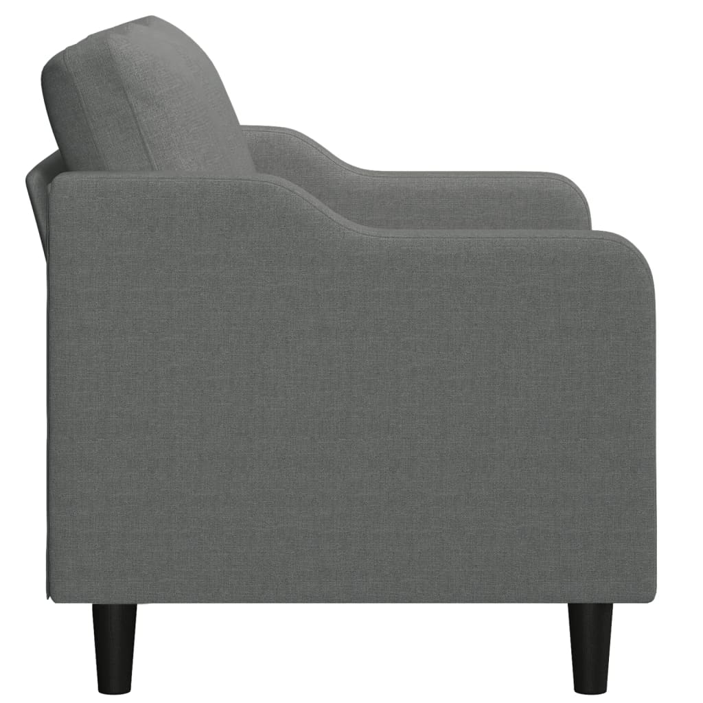 Canapé à 2 places Gris foncé 120 cm Tissu - XIOS