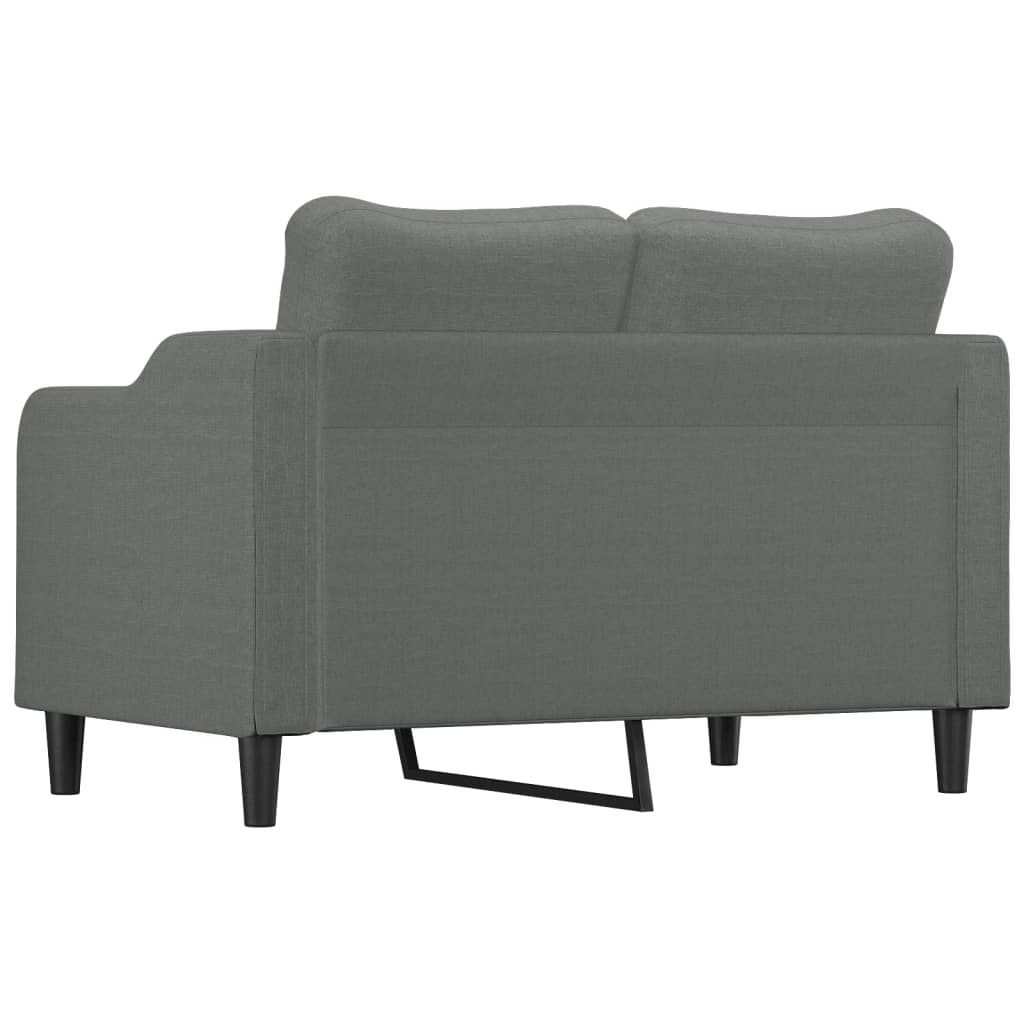 Canapé à 2 places Gris foncé 120 cm Tissu - XIOS
