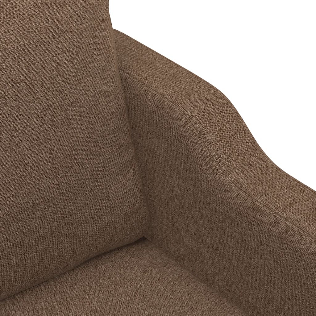 Canapé à 2 places Marron 120 cm Tissu - XIOS