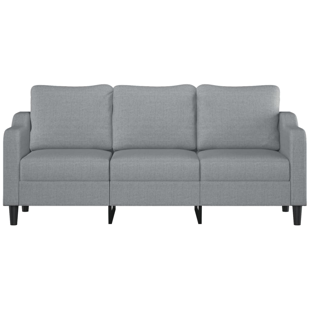 Canapé à 3 places Gris clair 180 cm Tissu - XIOS
