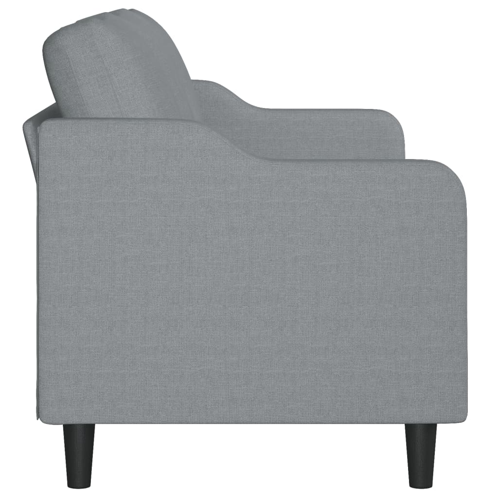 Canapé à 3 places Gris clair 180 cm Tissu - XIOS