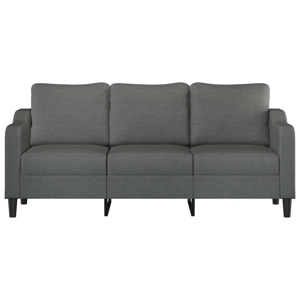 Canapé à 3 places Gris foncé 180 cm Tissu - XIOS