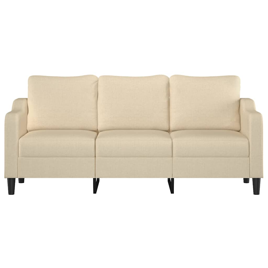 Canapé à 3 places Crème 180 cm Tissu - XIOS