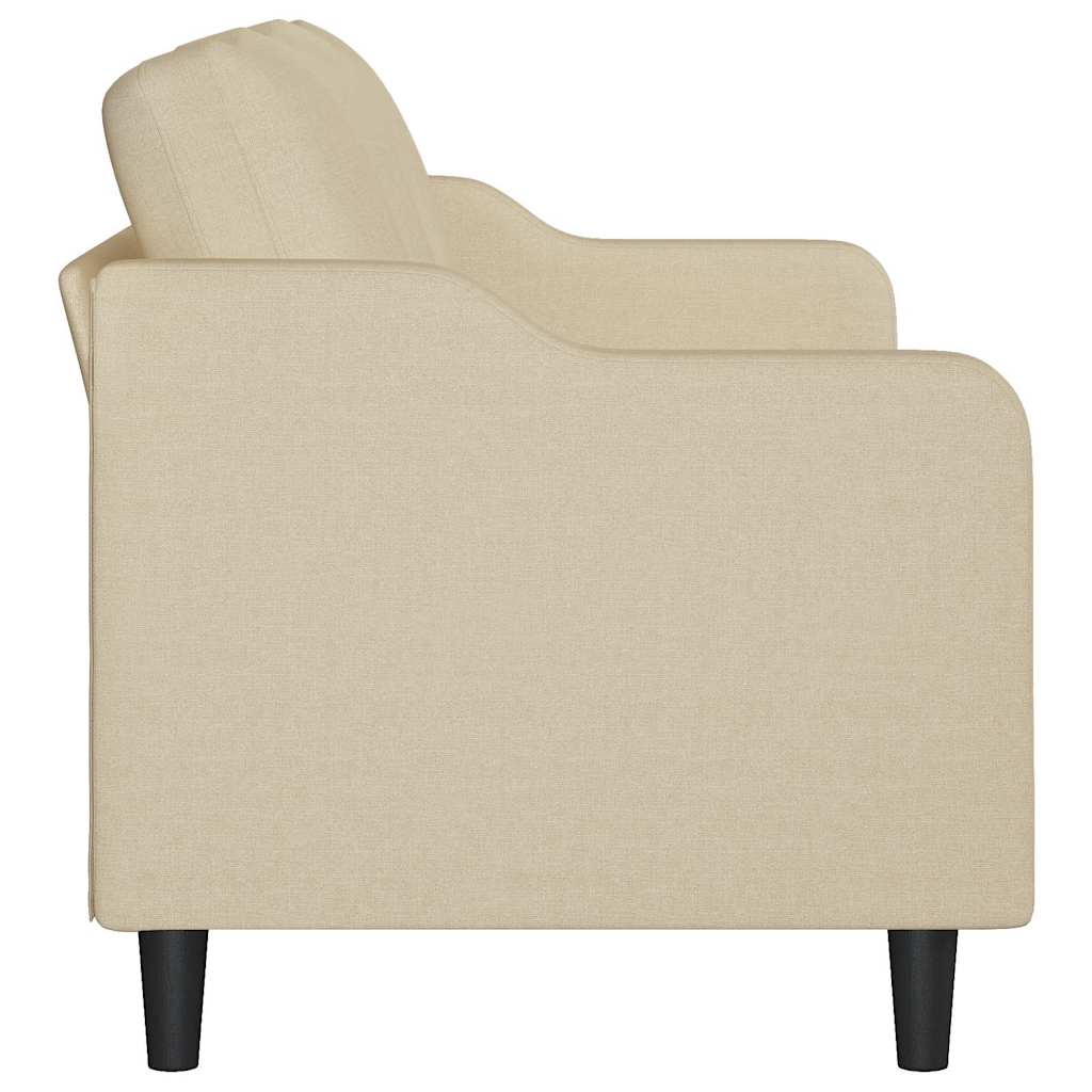 Canapé à 3 places Crème 180 cm Tissu - XIOS