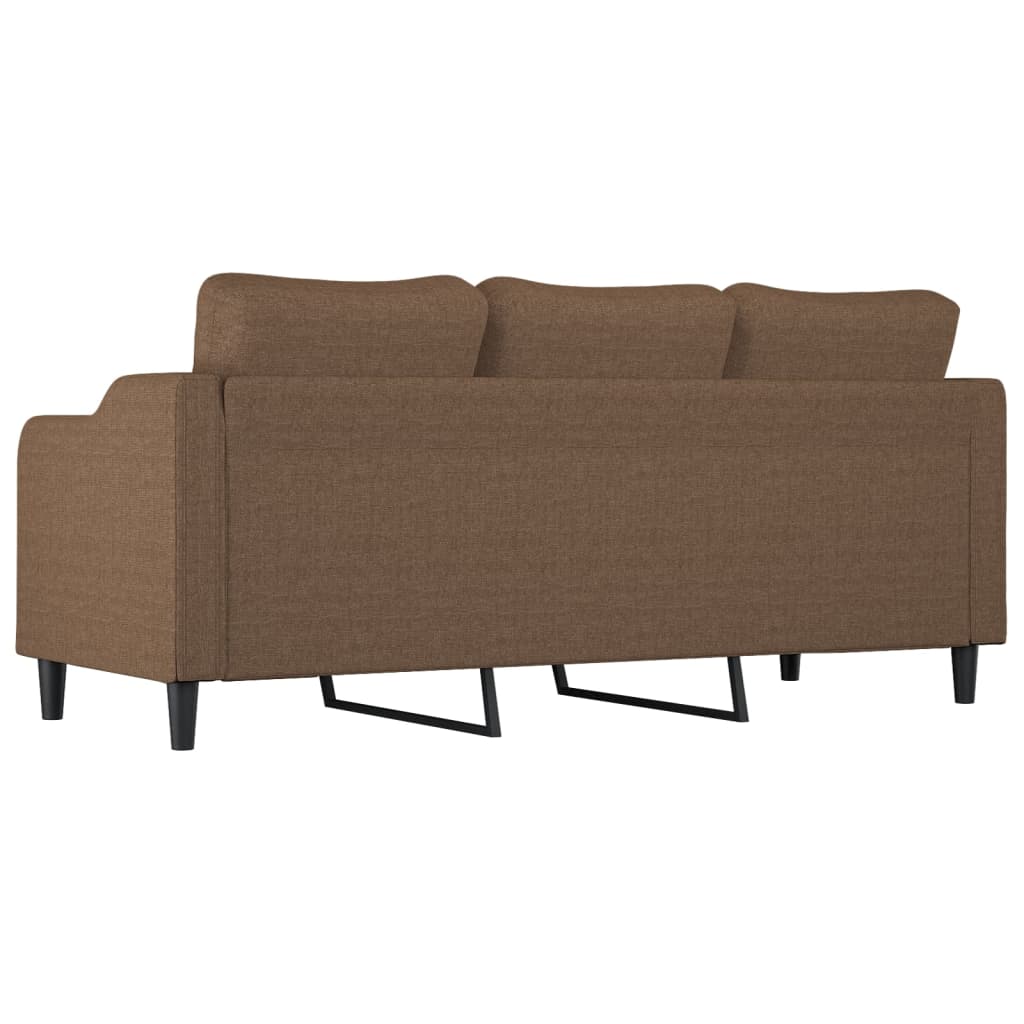 Canapé à 3 places Marron 180 cm Tissu - XIOS