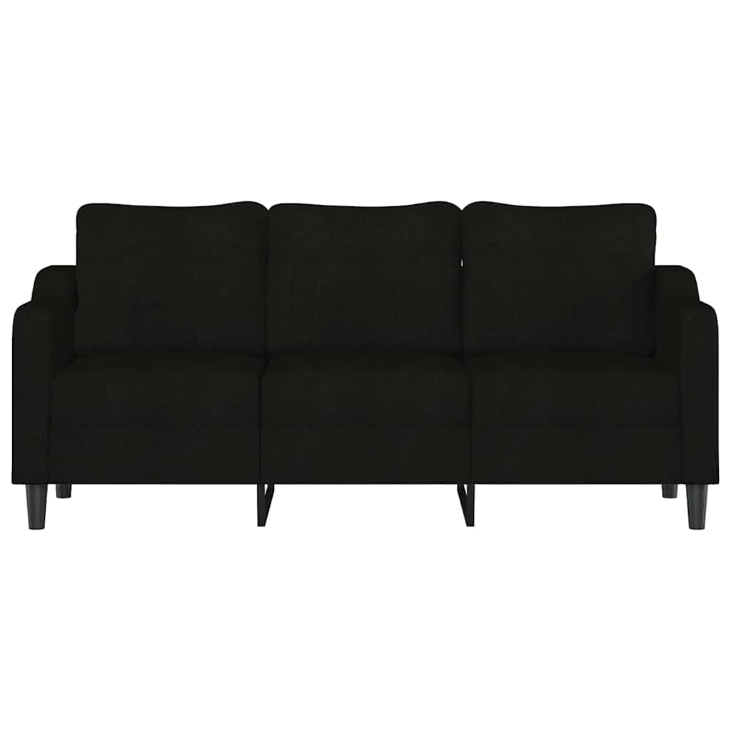 Canapé à 3 places Noir 180 cm Tissu - XIOS