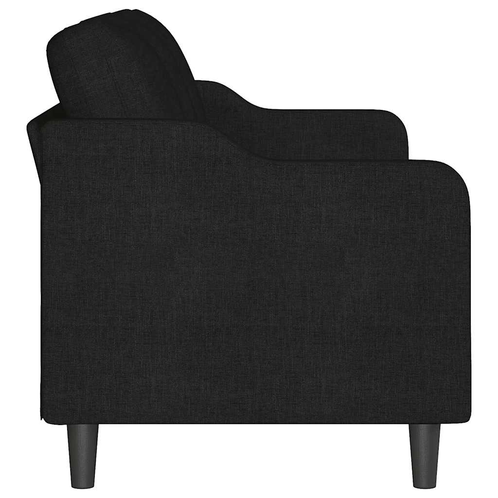 Canapé à 3 places Noir 180 cm Tissu - XIOS