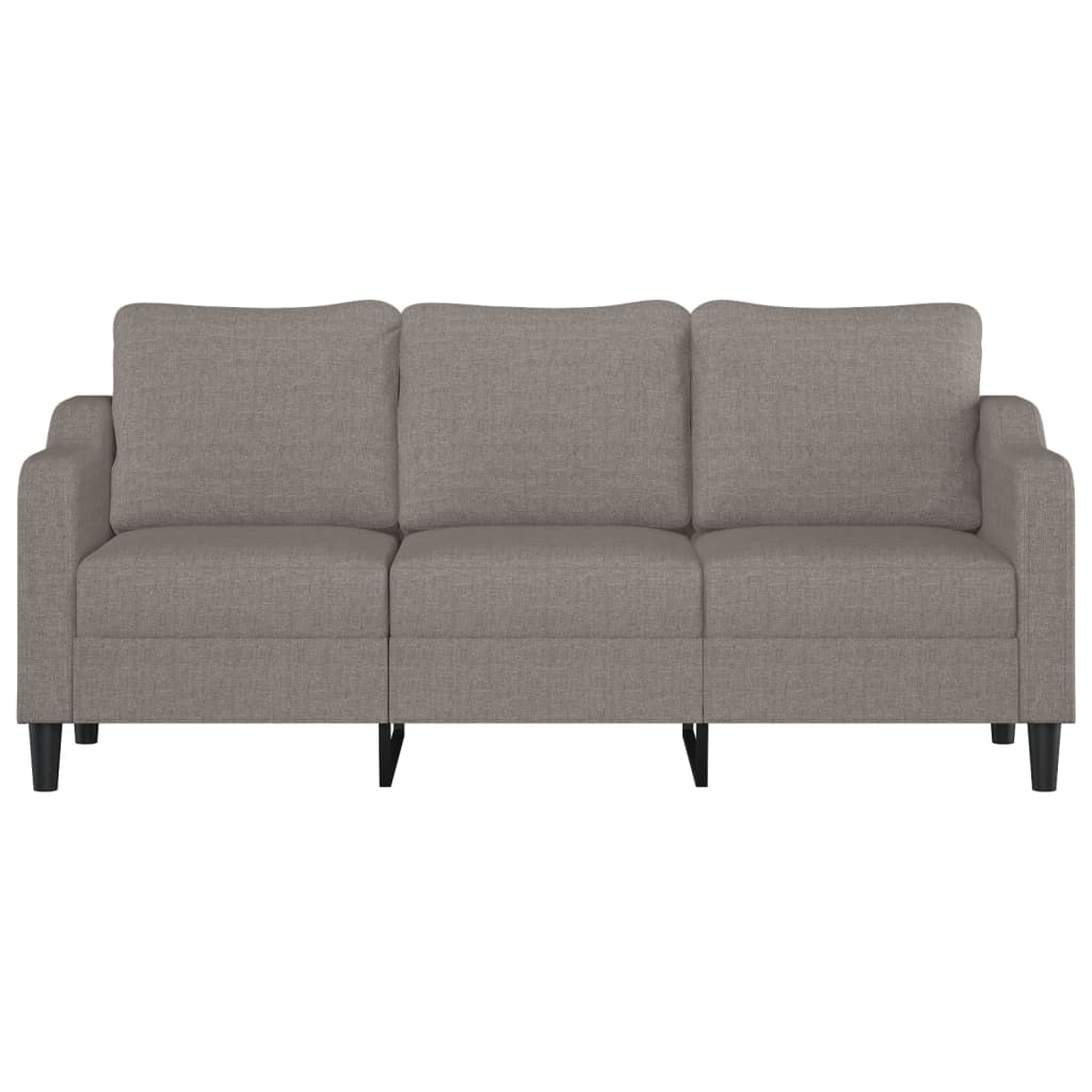 Canapé à 3 places Taupe 180 cm Tissu - XIOS