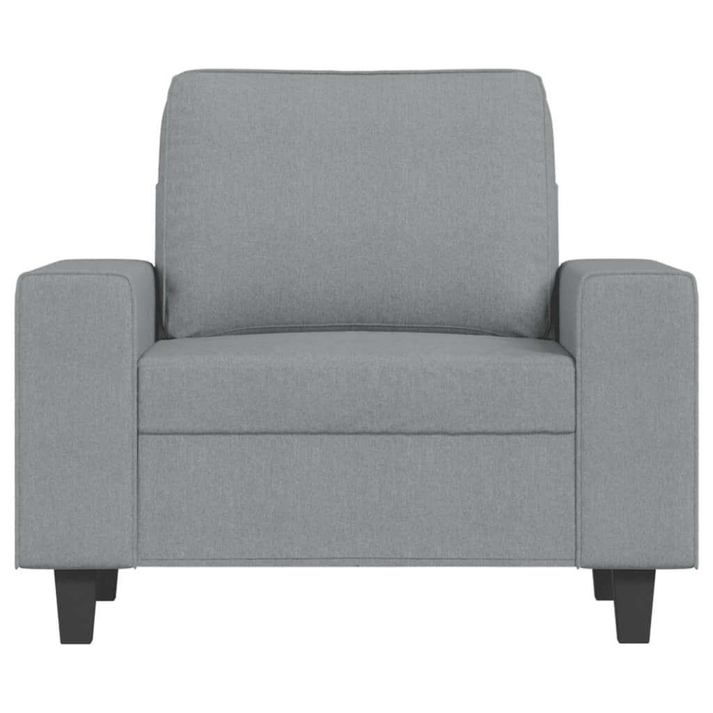 Fauteuil Gris clair 60 cm Tissu - XIOS