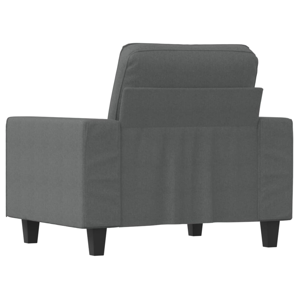 Fauteuil Gris foncé 60 cm Tissu - XIOS