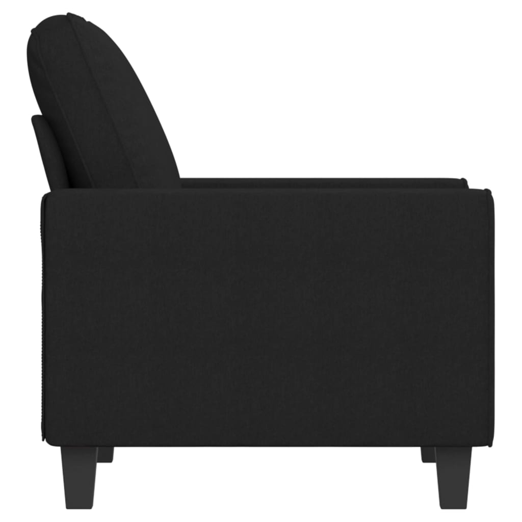 Fauteuil Noir 60 cm Tissu - XIOS