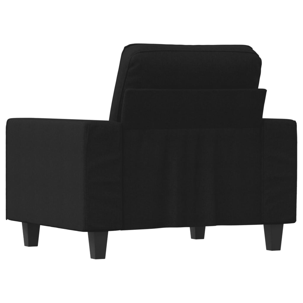 Fauteuil Noir 60 cm Tissu - XIOS