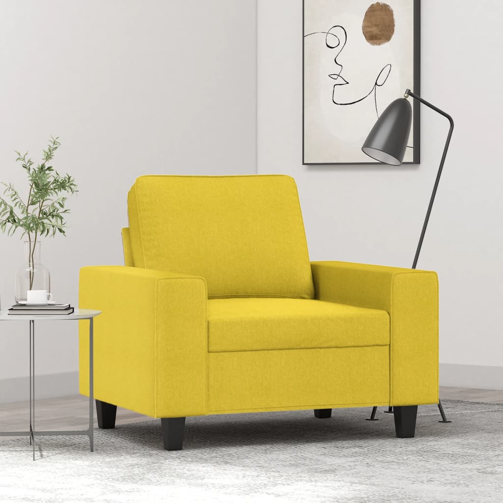 Fauteuil Jaune clair 60 cm Tissu - XIOS
