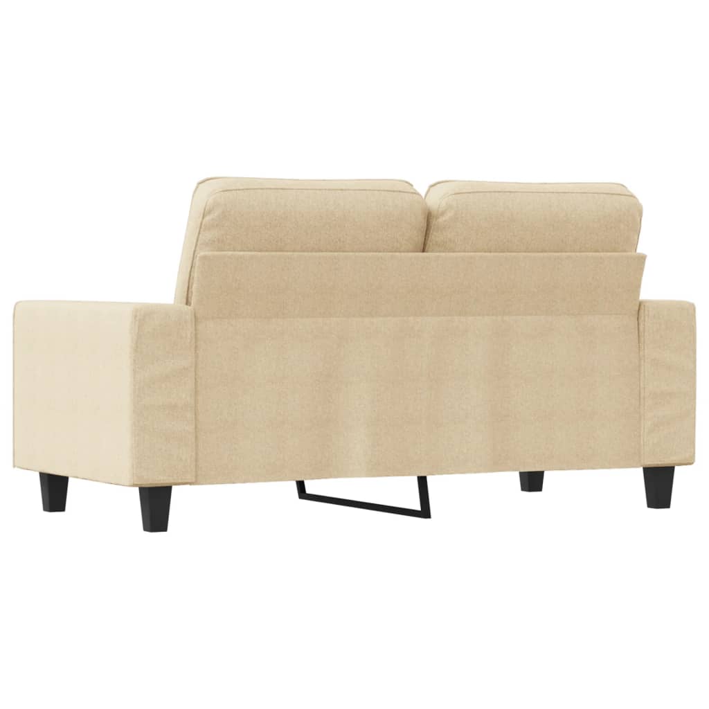 Canapé à 2 places Crème 120 cm Tissu - XIOS