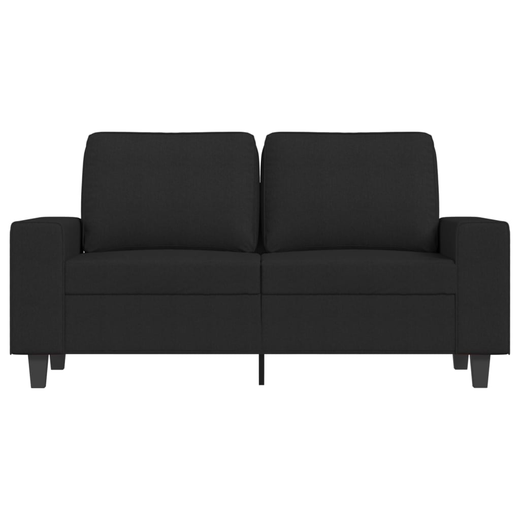Canapé à 2 places Noir 120 cm Tissu - XIOS