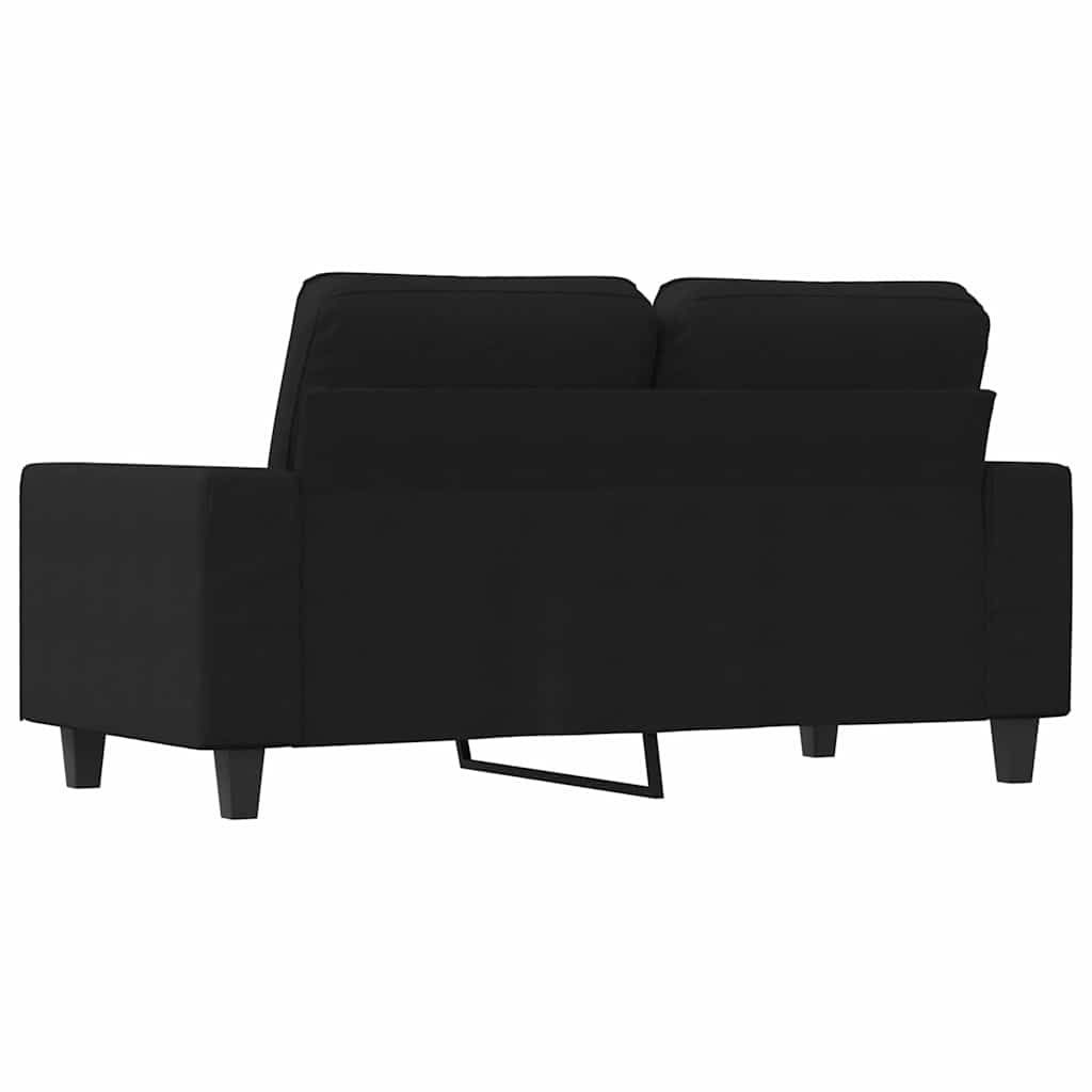 Canapé à 2 places Noir 120 cm Tissu - XIOS