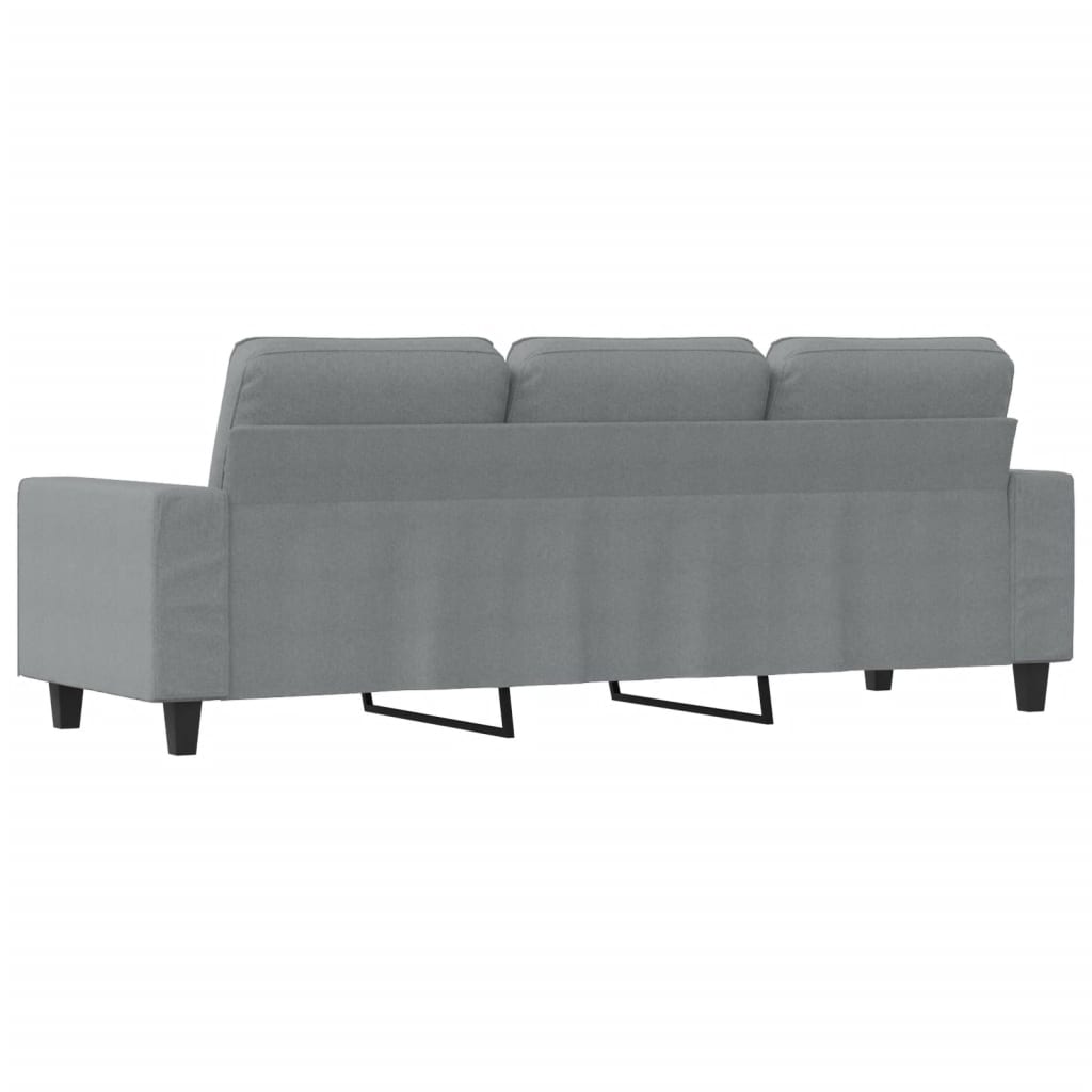 Canapé à 3 places Gris clair 180 cm Tissu - XIOS