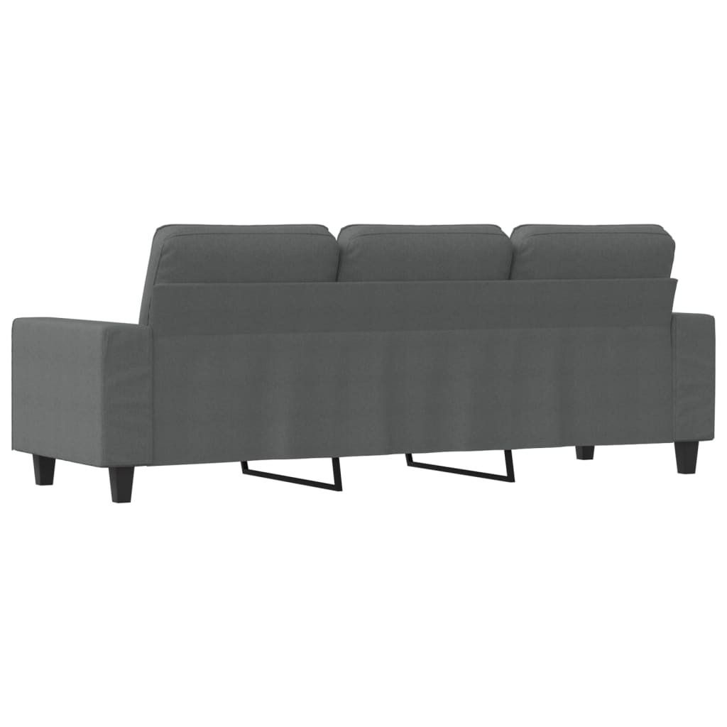 Canapé à 3 places Gris foncé 180 cm Tissu - XIOS