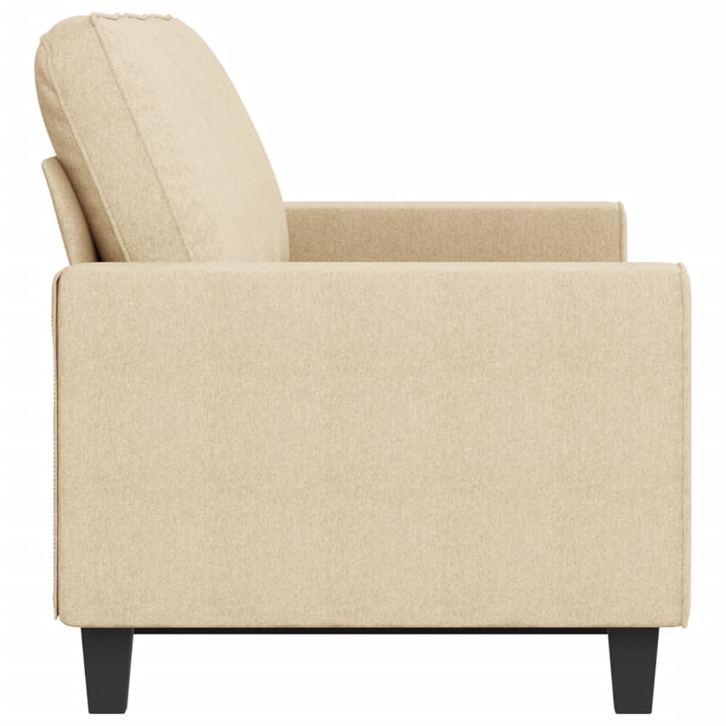Canapé à 3 places Crème 180 cm Tissu - XIOS