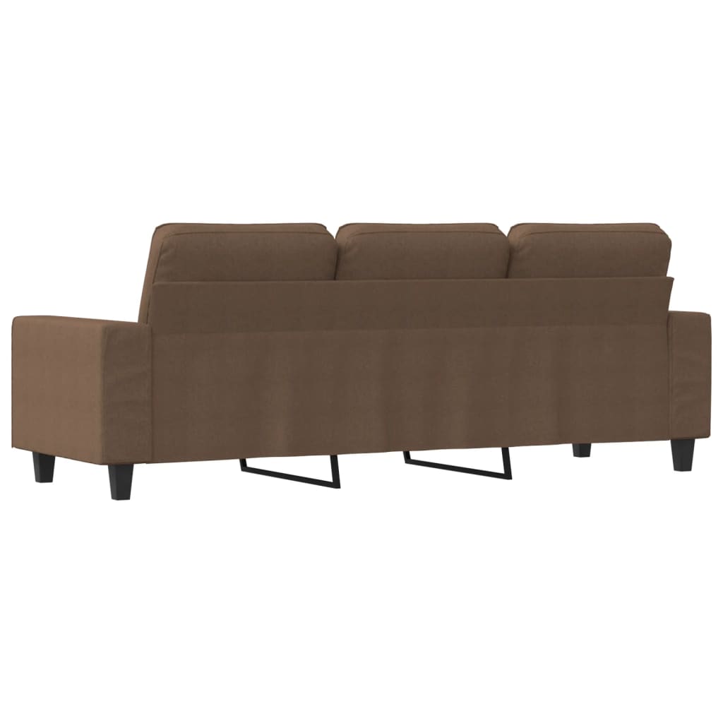 Canapé à 3 places Marron 180 cm Tissu - XIOS