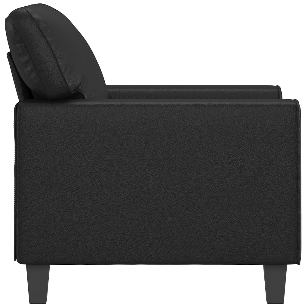 Fauteuil Noir 60 cm Similicuir - XIOS