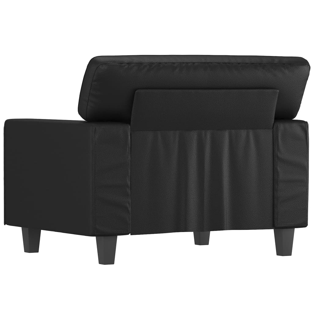 Fauteuil Noir 60 cm Similicuir - XIOS