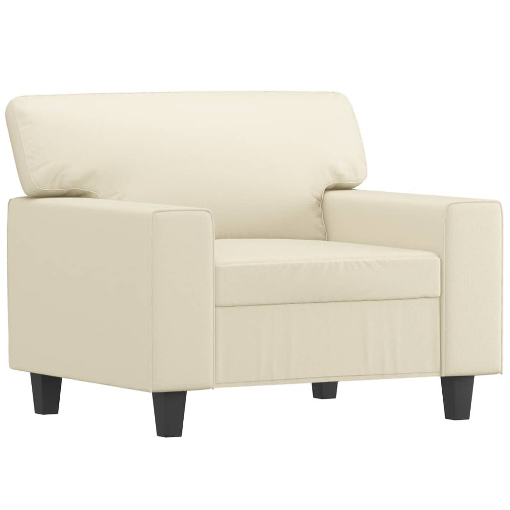 Fauteuil Crème 60 cm Similicuir - XIOS