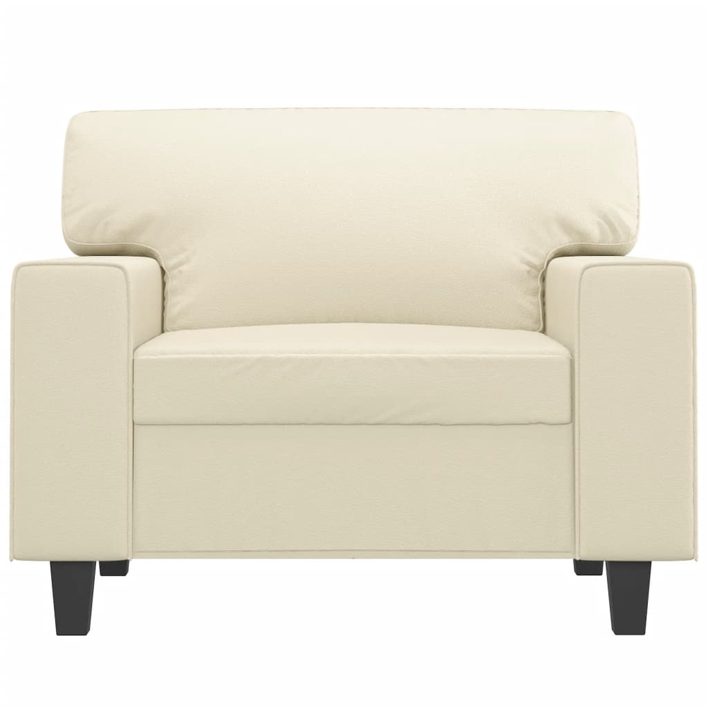Fauteuil Crème 60 cm Similicuir - XIOS