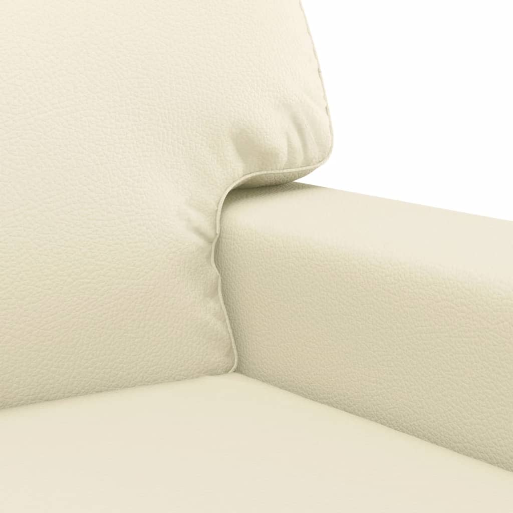 Fauteuil Crème 60 cm Similicuir - XIOS