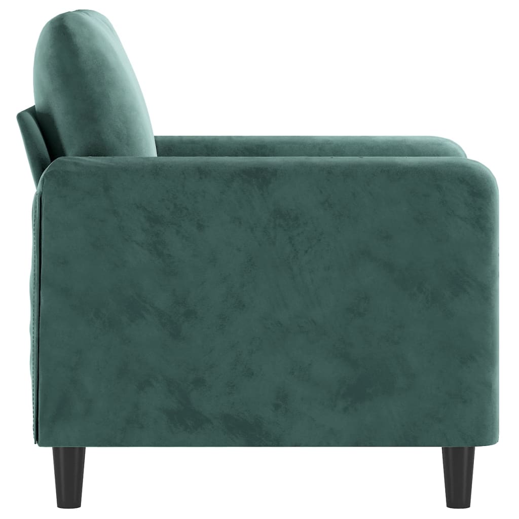 Fauteuil Vert foncé 60 cm Velours - XIOS