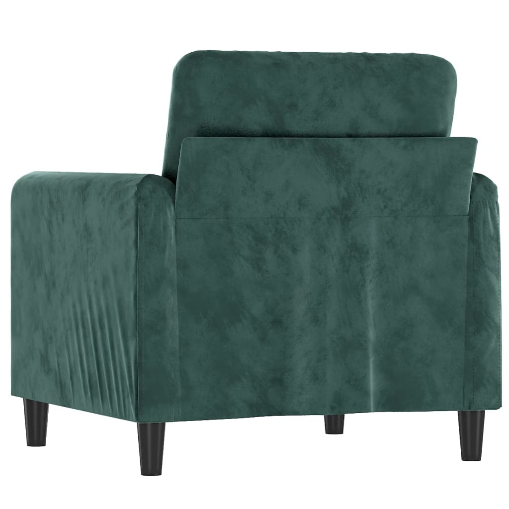 Fauteuil Vert foncé 60 cm Velours - XIOS