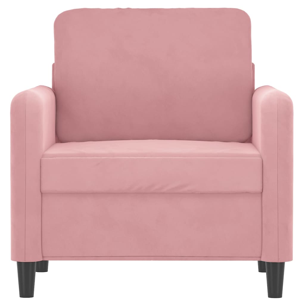 Fauteuil Rose 60 cm Velours - XIOS