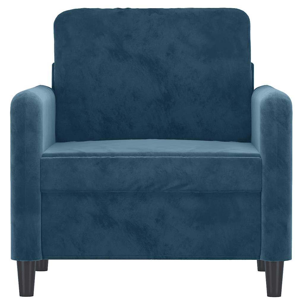 Fauteuil Bleu 60 cm Velours - XIOS