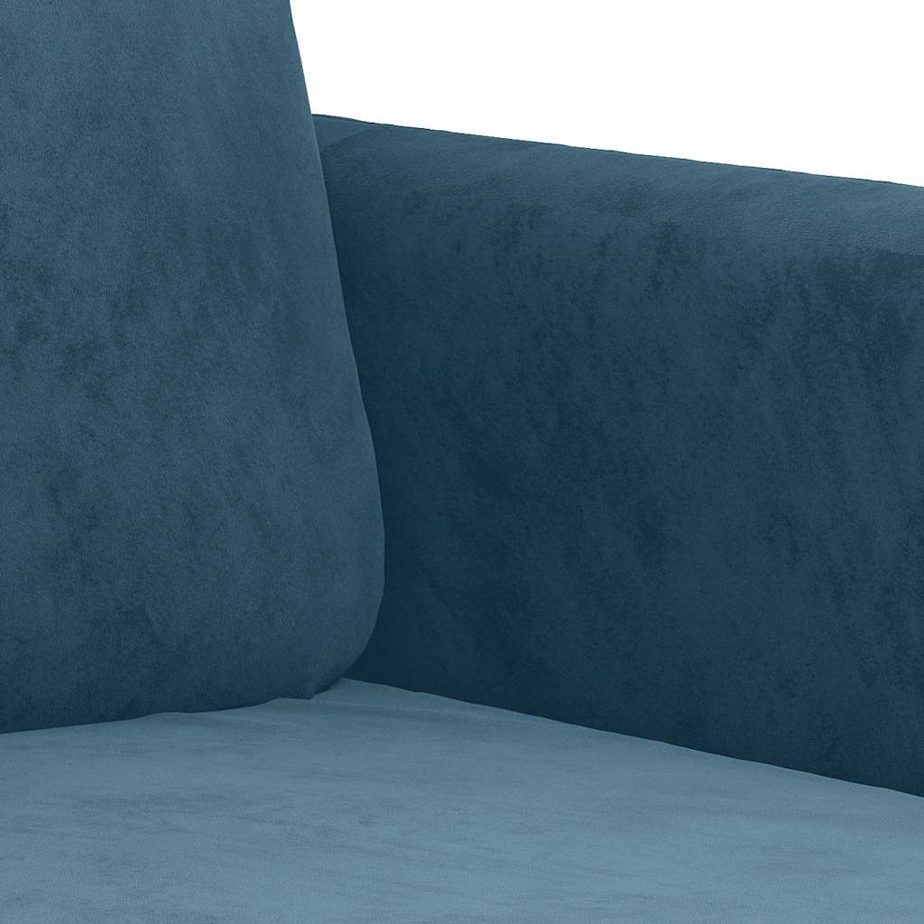Fauteuil Bleu 60 cm Velours - XIOS