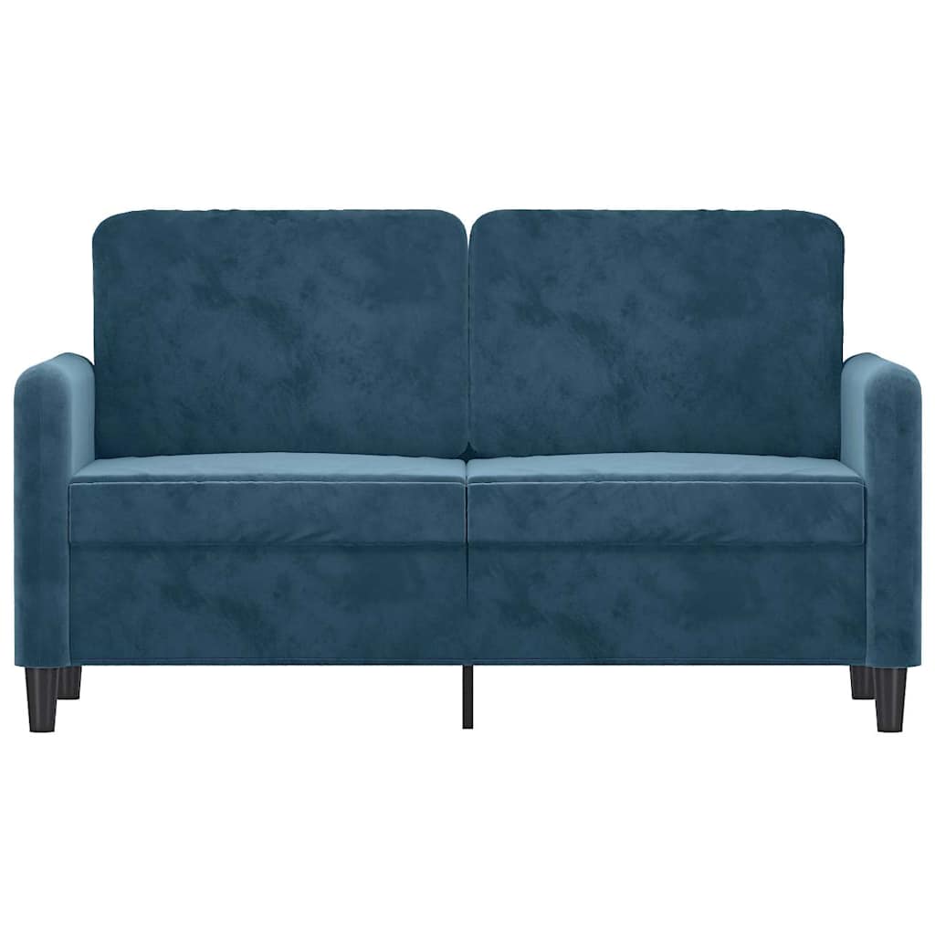Canapé à 2 places Bleu 120 cm Velours - XIOS
