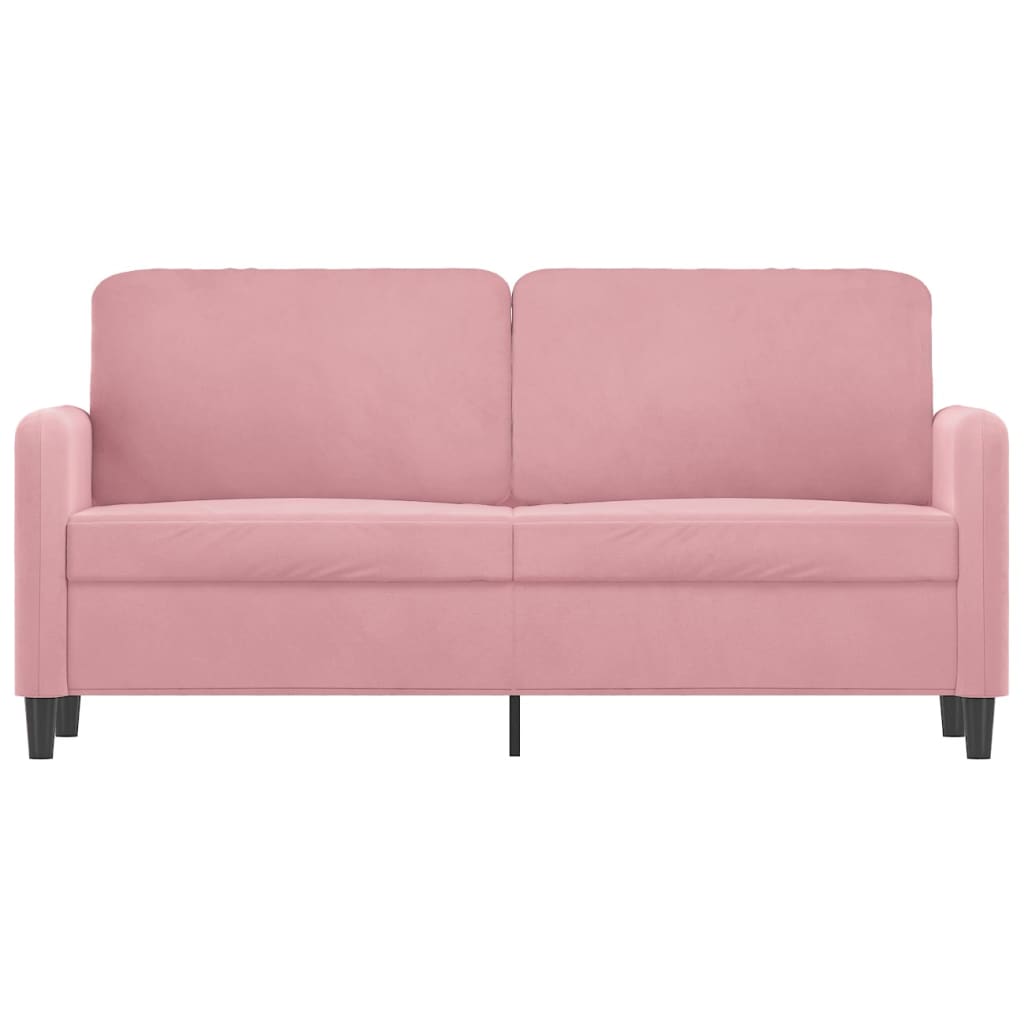 Canapé à 2 places Rose 140 cm Velours - XIOS