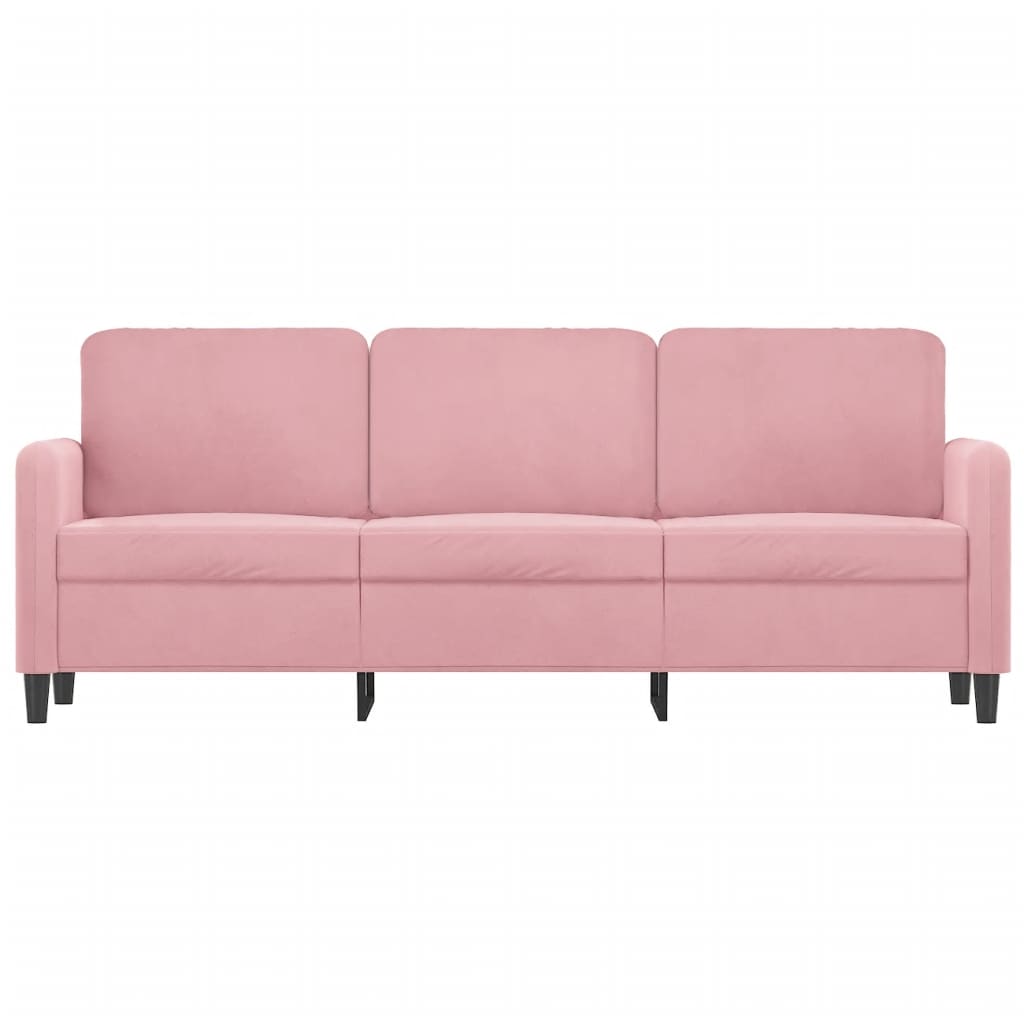 Canapé à 3 places Rose 180 cm Velours - XIOS