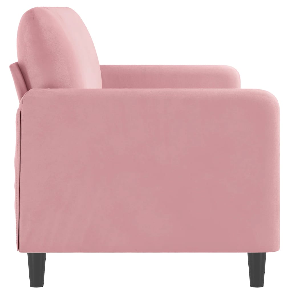 Canapé à 3 places Rose 180 cm Velours - XIOS