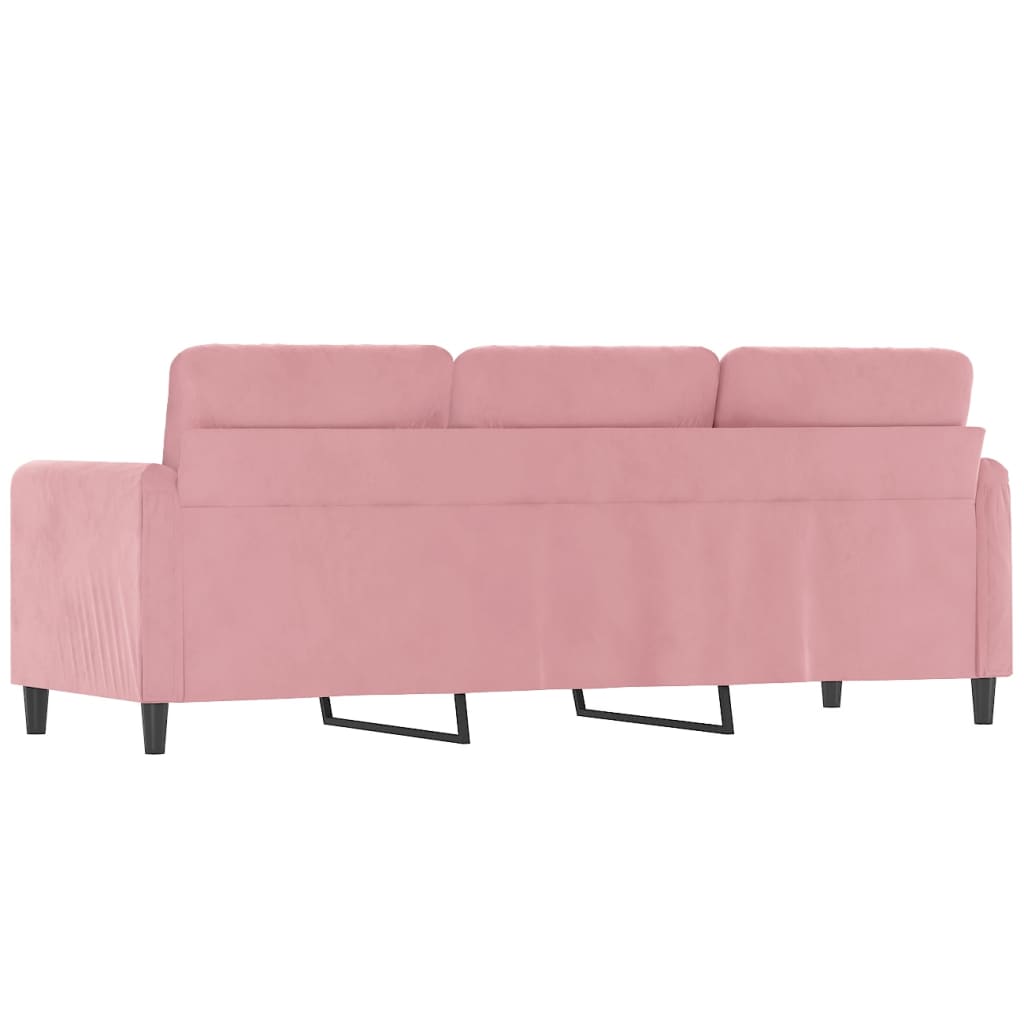 Canapé à 3 places Rose 180 cm Velours - XIOS