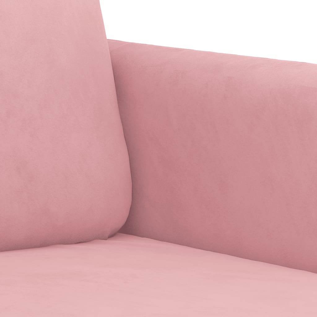 Canapé à 3 places Rose 180 cm Velours - XIOS