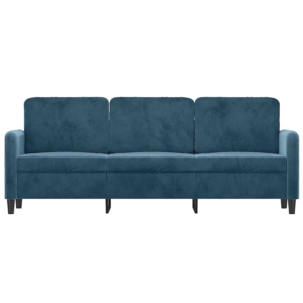 Canapé à 3 places Bleu 180 cm Velours - XIOS