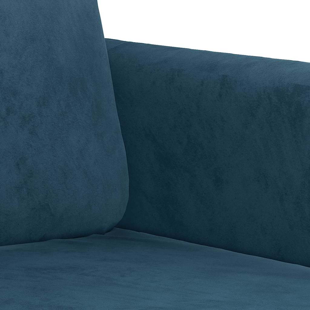 Canapé à 3 places Bleu 180 cm Velours - XIOS