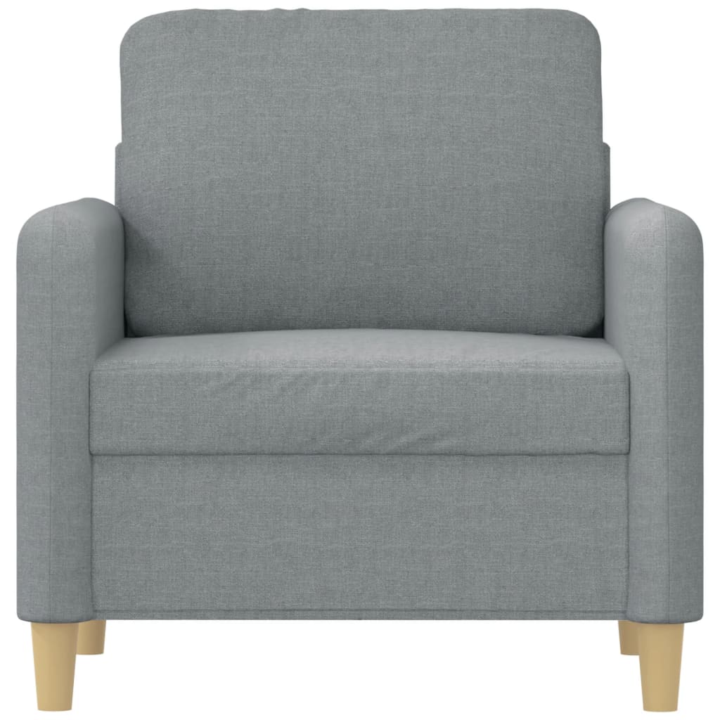 Fauteuil Gris clair 60 cm Tissu - XIOS