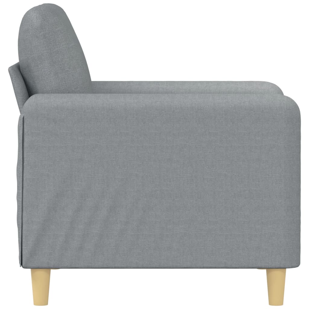 Fauteuil Gris clair 60 cm Tissu - XIOS