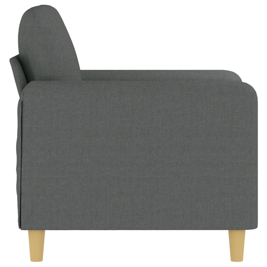 Fauteuil Gris foncé 60 cm Tissu - XIOS