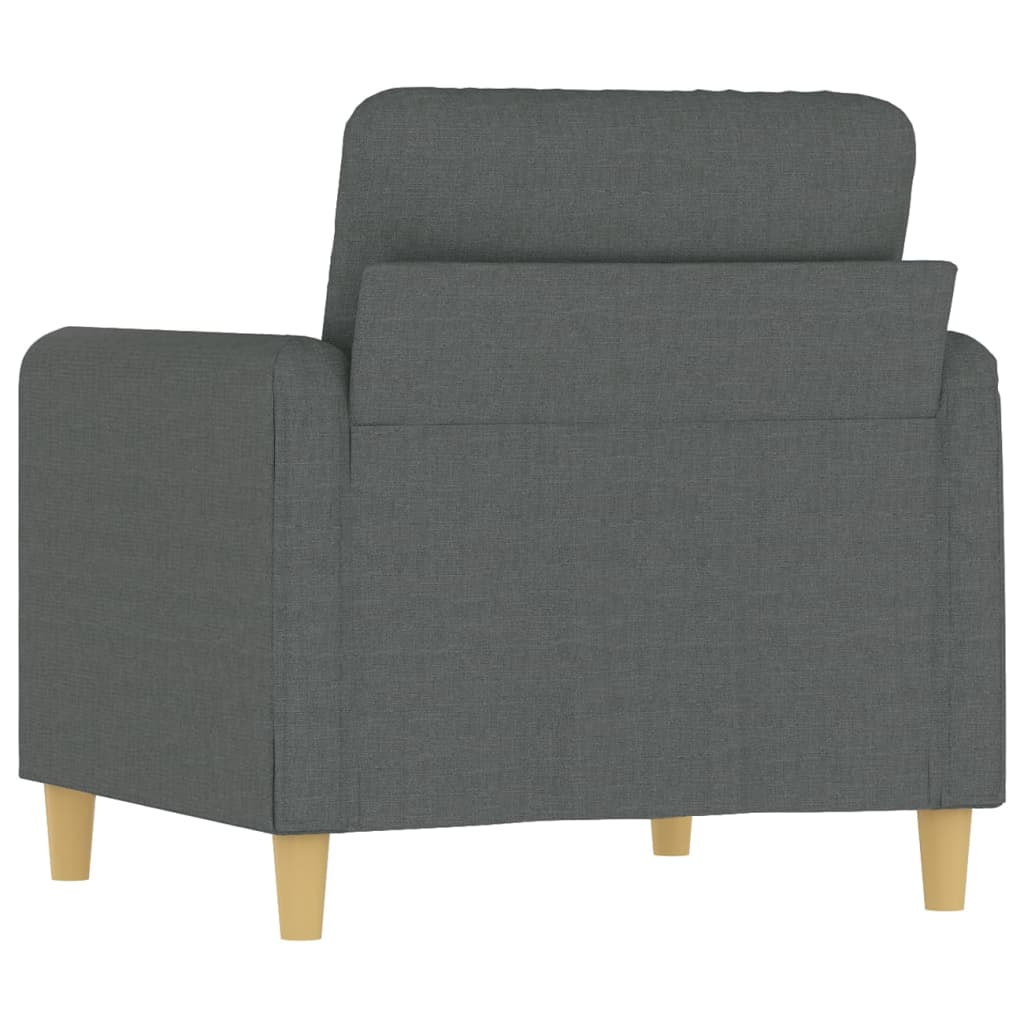 Fauteuil Gris foncé 60 cm Tissu - XIOS