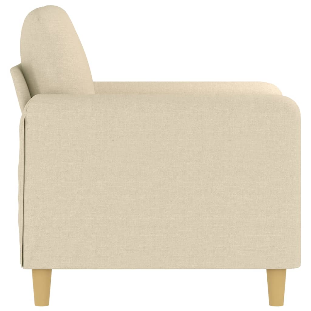 Fauteuil Crème 60 cm Tissu - XIOS