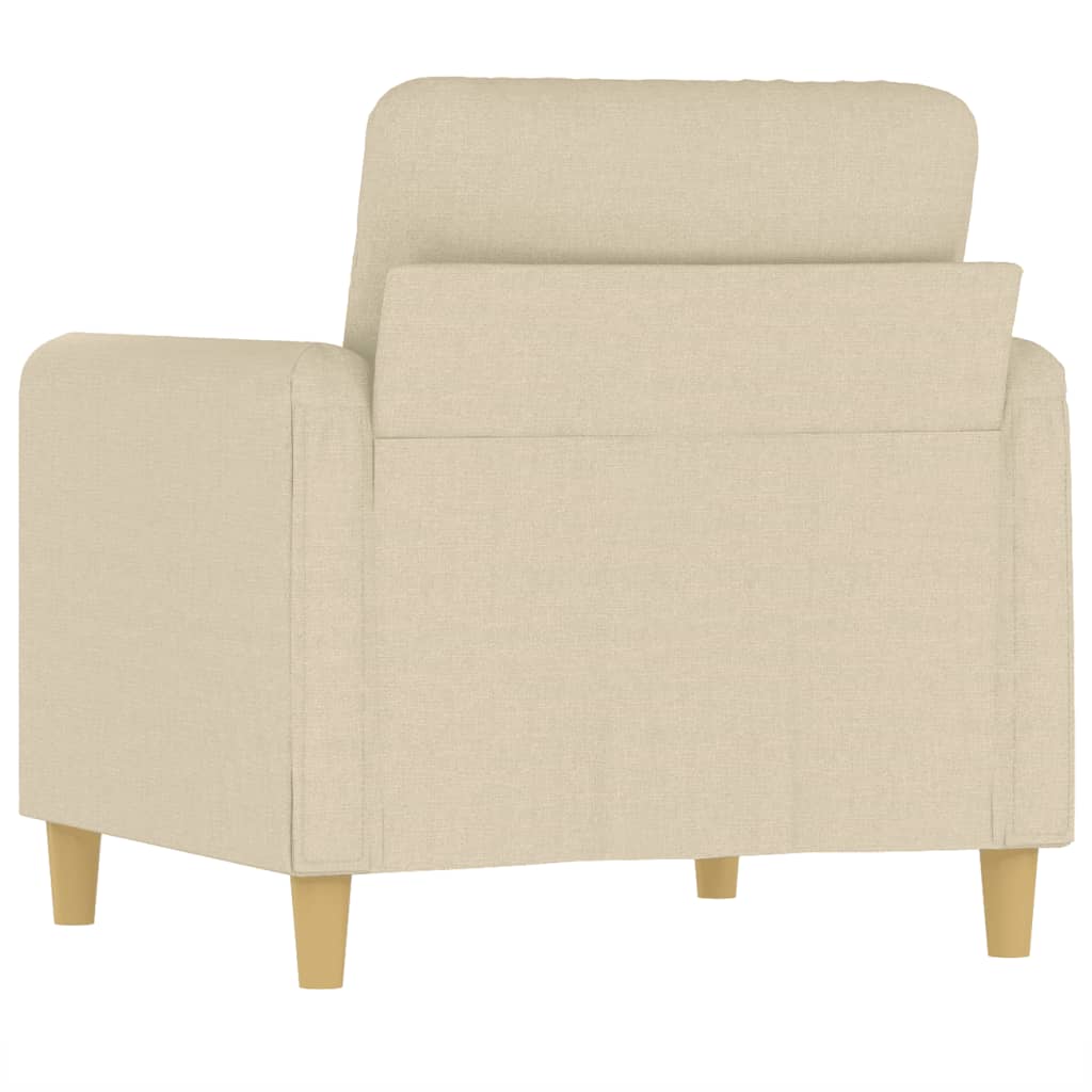 Fauteuil Crème 60 cm Tissu - XIOS