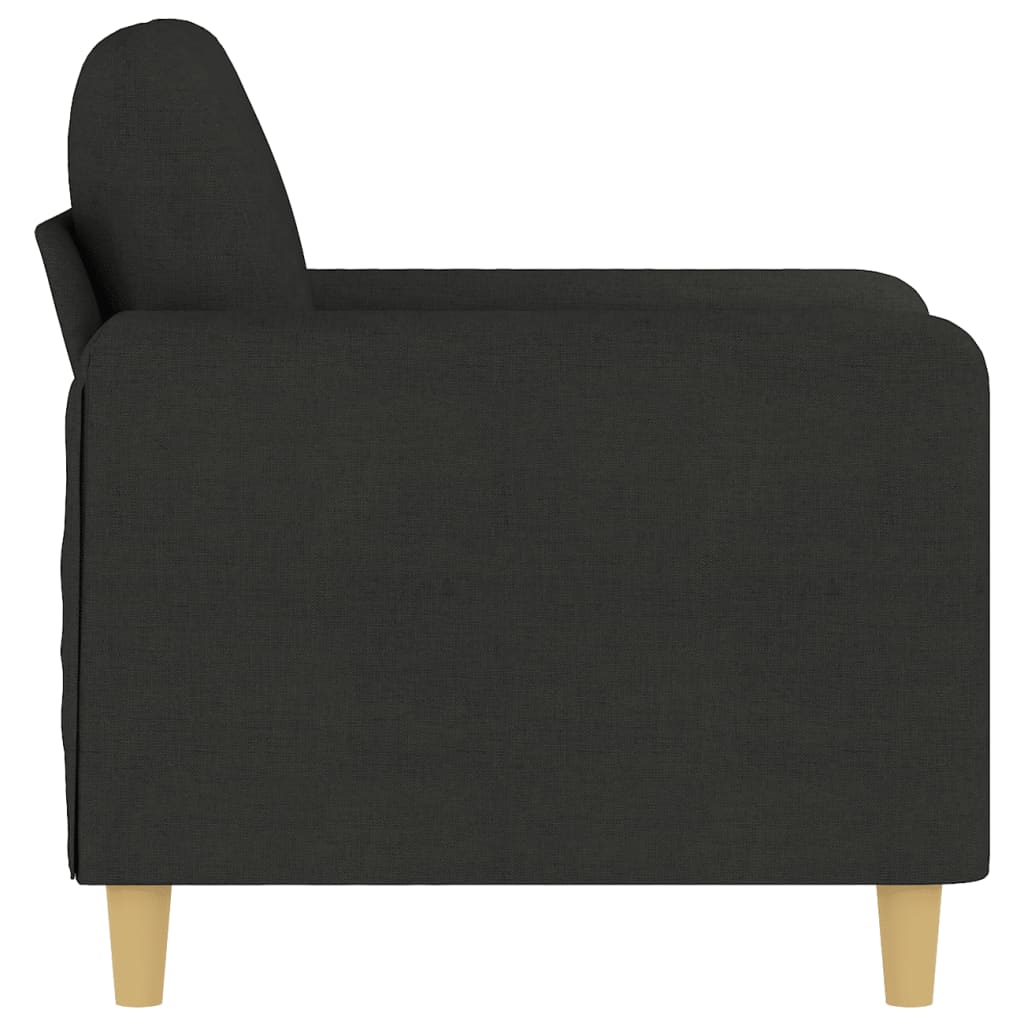 Fauteuil Noir 60 cm Tissu - XIOS