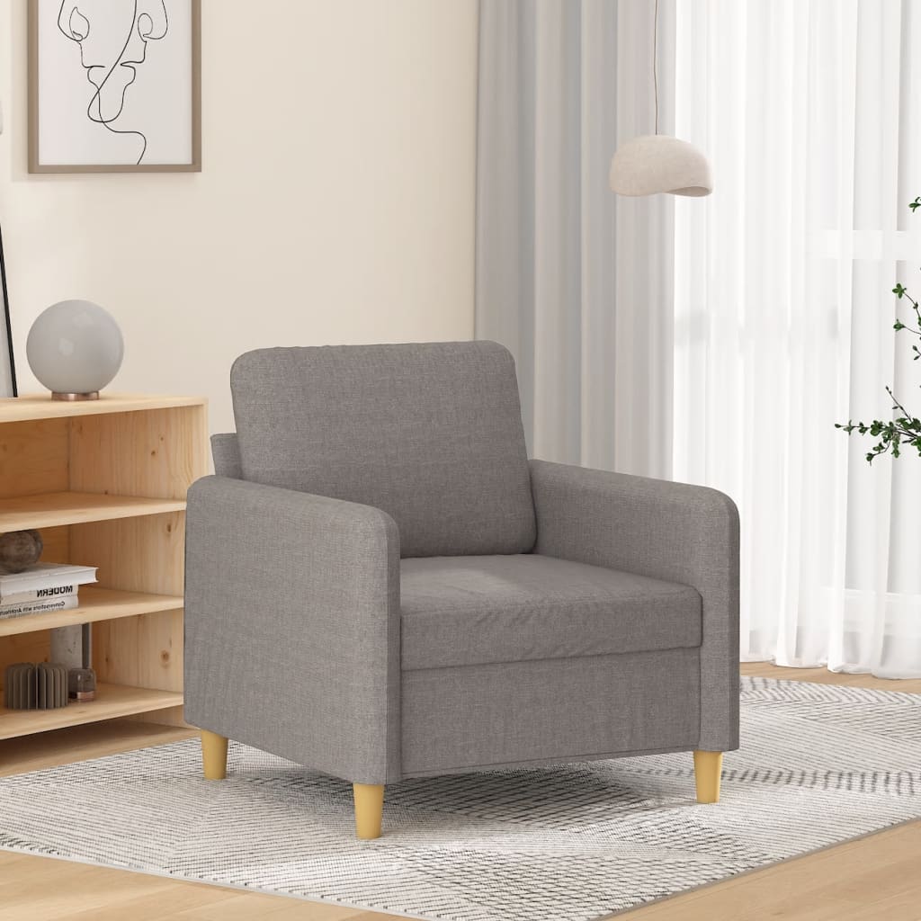 Fauteuil Taupe 60 cm Tissu - XIOS